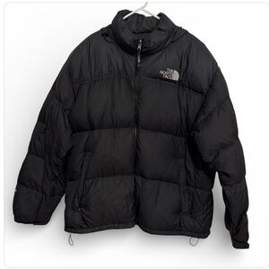 North Face Mens Black Puffer Vintage Retro Nuptse 3XL Jacket 700 Down Coat *READ